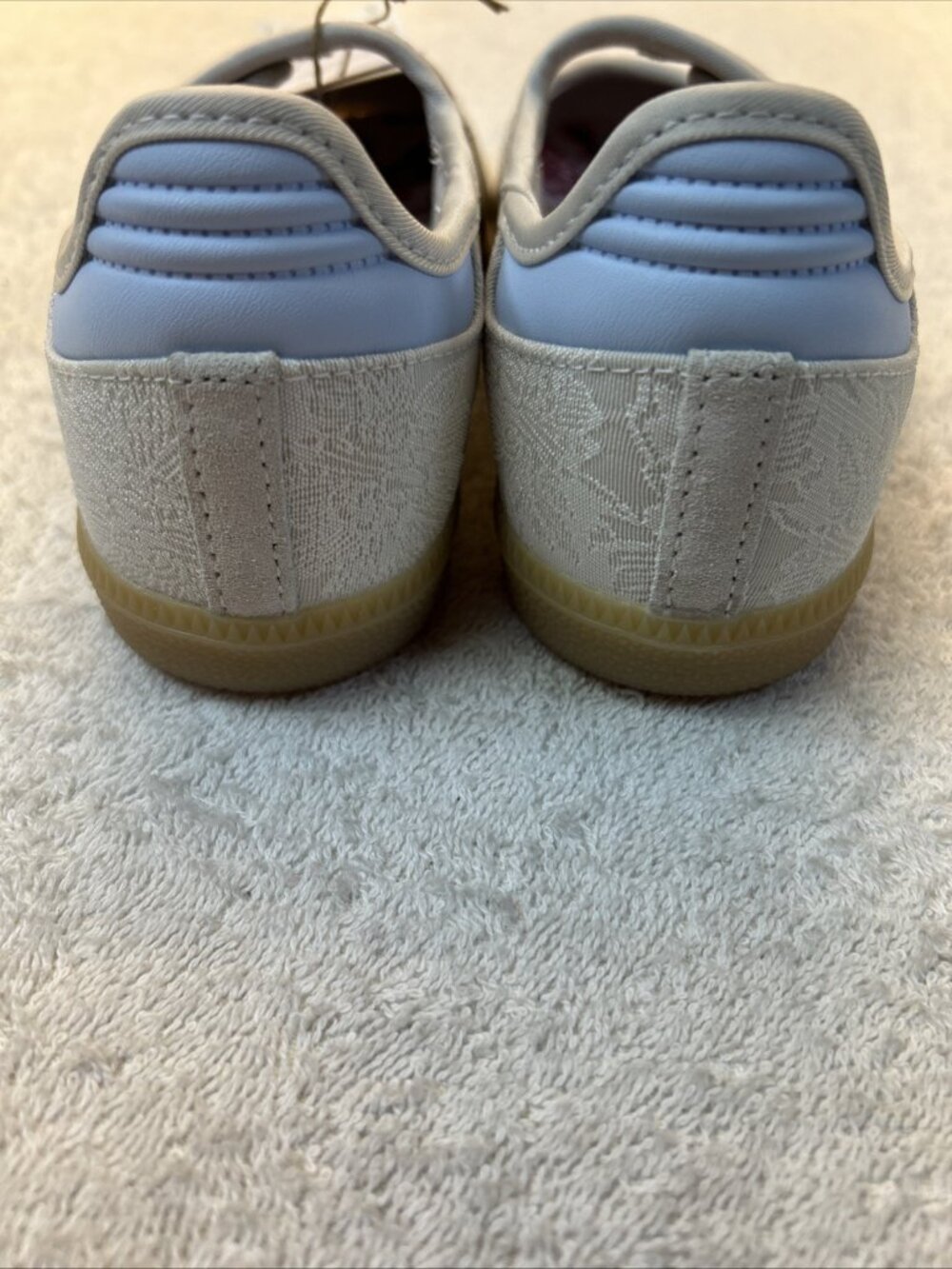 Adidas Samba Jane Liberty London Chalk Pearl Silver Gum Sole Women SZ 5 NEW - Picture 6 of 8